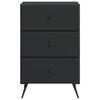 Nightstand Black 43 x 41 x 66.5 cm Particleboard
