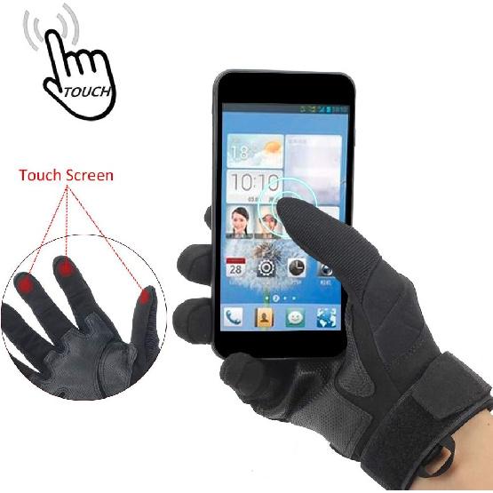 Motorbike Gloves, Motorcycle Riding Gloves Full Finger Motorcycle Gloves Men, Touch Screen ATV Riding Gloves Motorcycle Mens (Black, XL)
