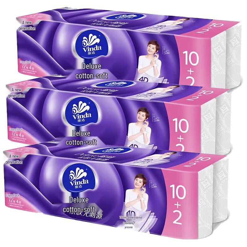 Vinda Cotton Soft 4-Ply Virgin Pulp Toilet Paper