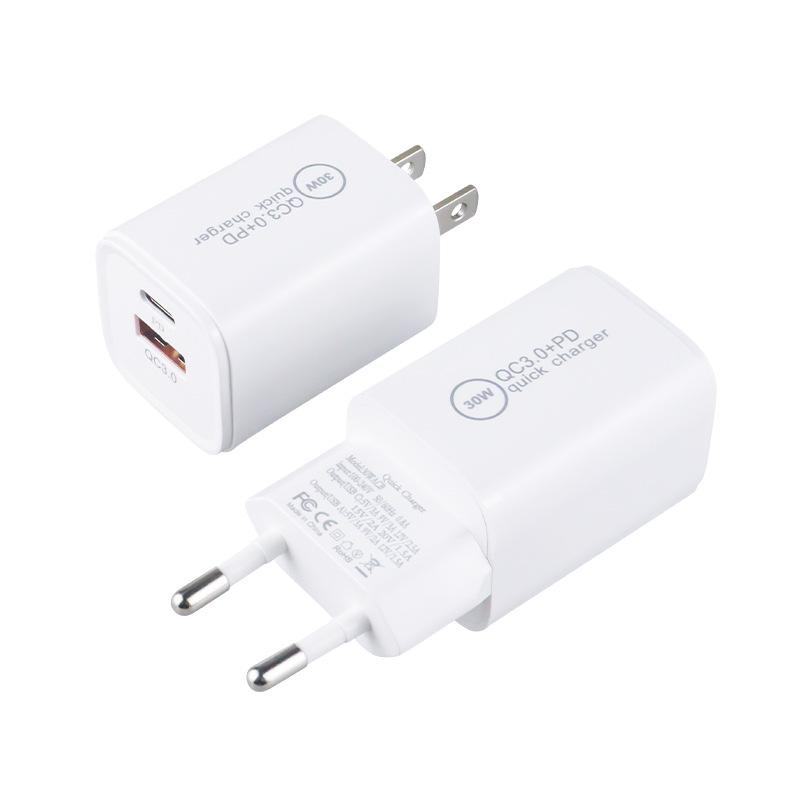 Mini PD33W Dual-port A+C Mobile Phone Power Bank Gallium Nitride Charger UK, Europe and Australia CE FCC Certification