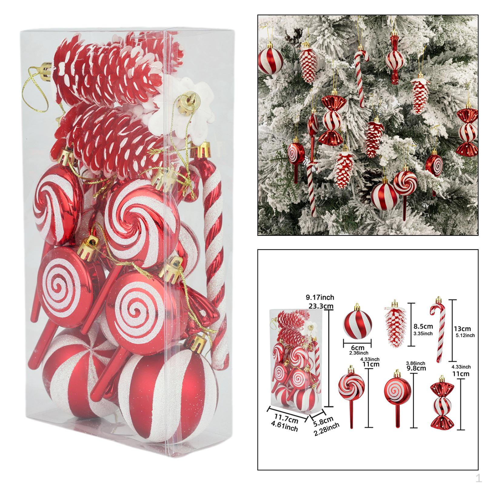 

15 шт. Рождественские подвесные украшения в виде леденцов на День святого Валентина