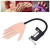 Manicure Practice Hand Model Nail Maniquin Hand Removable Fingers Artificial Hand with Bracket for Beginner