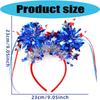 Patriotic Headband For Independence Day With Stripes Design Comfortable Plastic Hair Accessories For Adults Kids