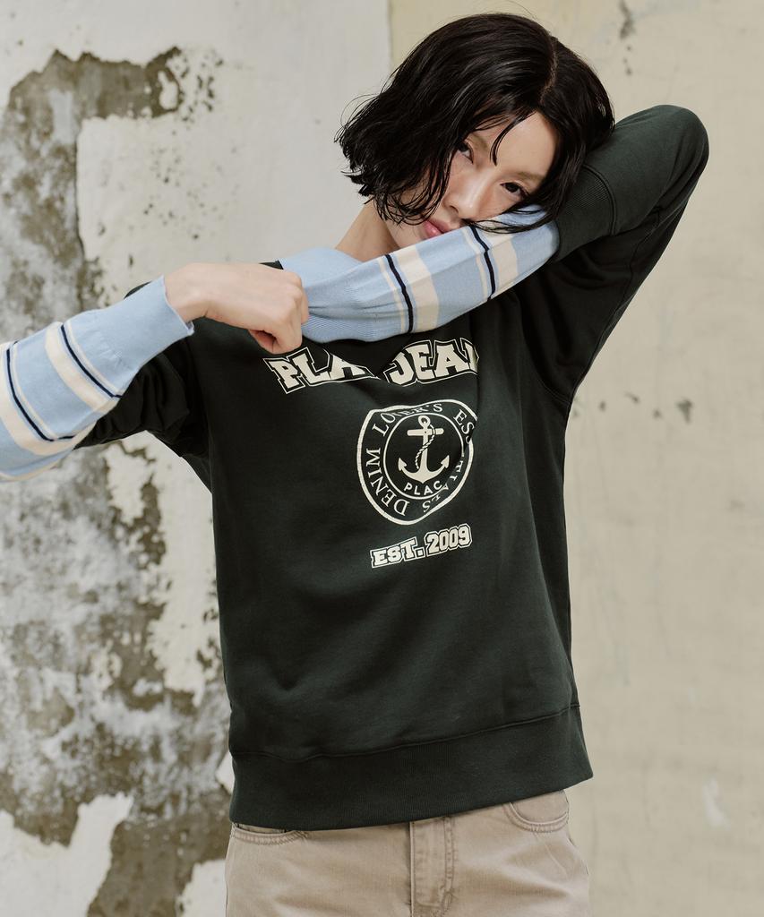 PLAC WOMEN Plack Jeans Graphic Sweatshirt_4 Colors
