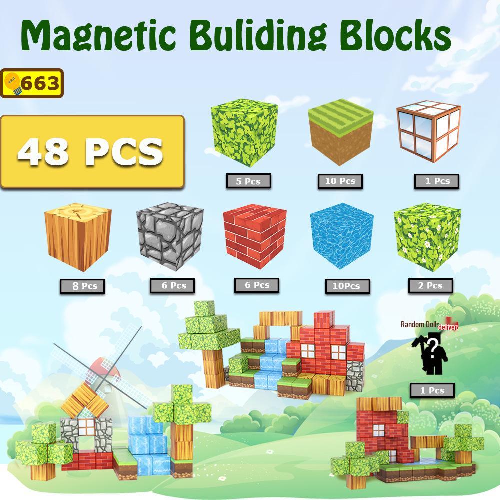 My Magnetic Cube Puzzle: 25MM Mini Building Block Magnets