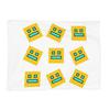 Video Game Geometry Dash Blanket Soft Warm Flannel Throw Blanket Plush for Bed Living Room Picnic Travel Home Sofa