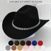 New top hat European and American style wide brim retro denim love gem rhinestone accessories hat strap holiday music festival