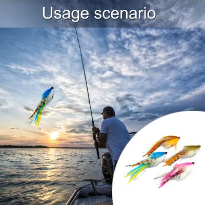 High Carbon Hook Bait Fishing Lure Baitfish Streamer Fly Bait Saltwater Fishing Baits Pike Bass Fly Fishing Flies Lure