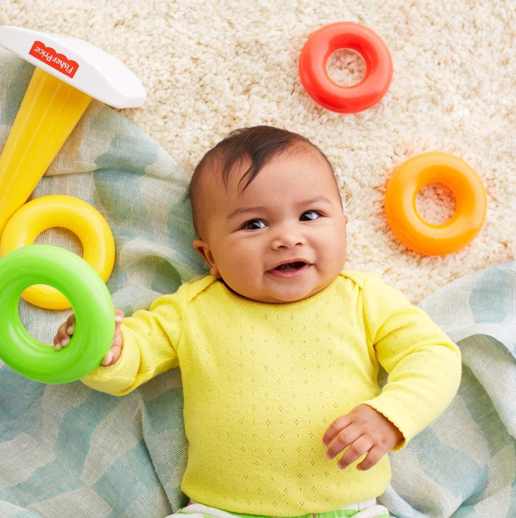 Brilliant Basic Swinging Tower Educational Building Educational Finger N8248 Fisher-Price (Ages 6-36 Months, Baby, Toddler, Child, Toy, Shape-Matching