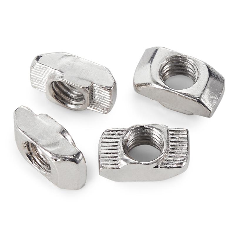 10/ 20/ 50pcs M3 M4 M5 M6 M8 M10 Slot T-nut Sliding T Nut Hammer Drop In Nut Fasten Connector For Aluminum Extrusion