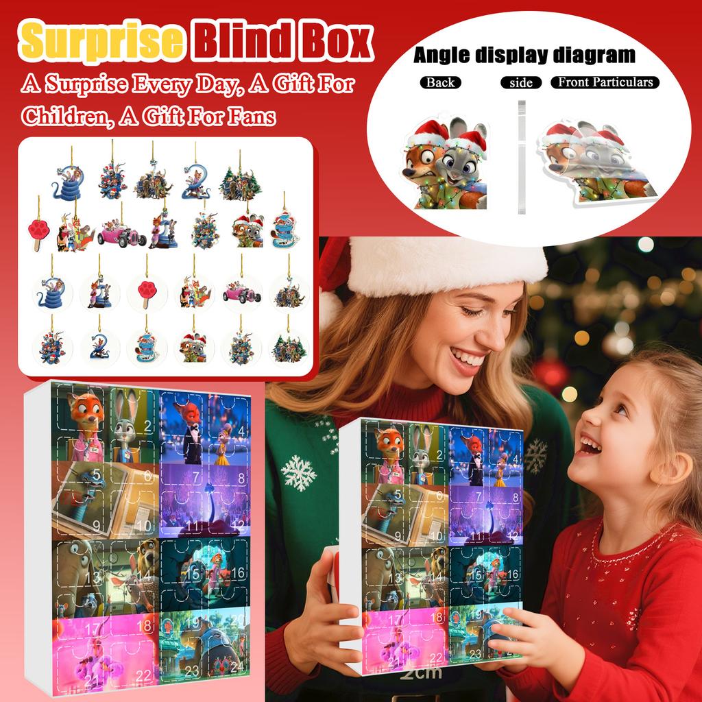 Ankomstkalender Inkluderer 24 Ankomstkalendere, Nedtellingskalender og Overraskelsessamleobjekter