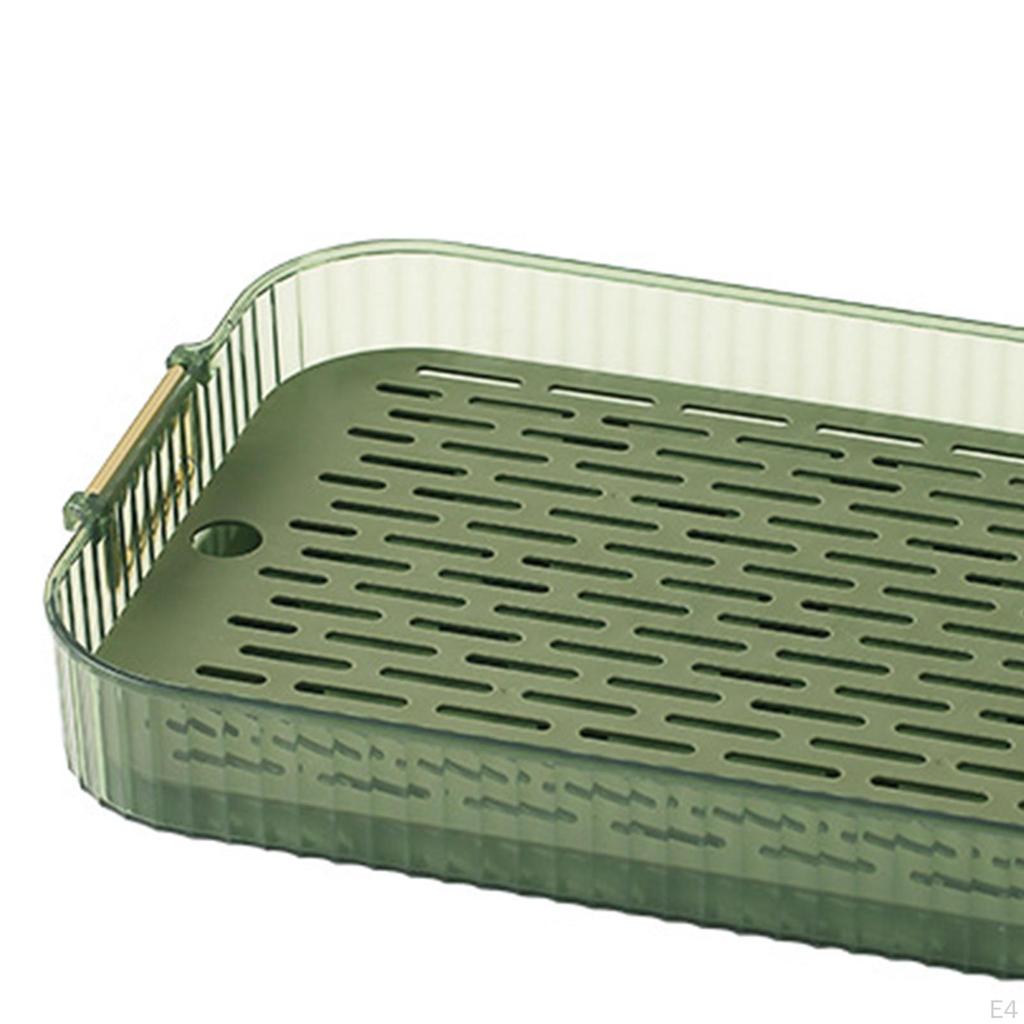 Decorative Serving Tray Drainer Dish Drying Rack Dessert Organizer Snack Candies Plate