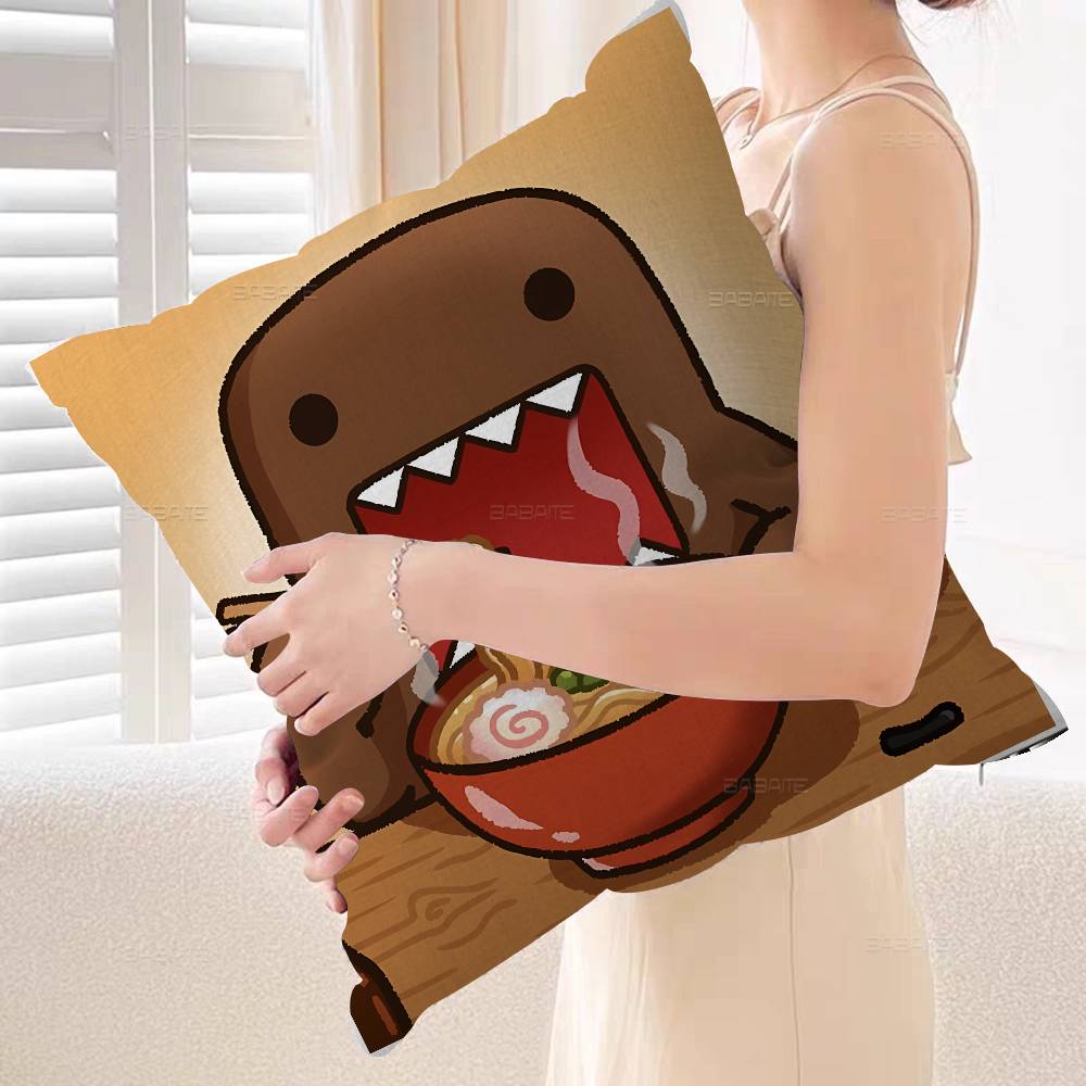 Cute Domo Kun Personalized Pillow Dust Cover Bedroom Kids Party Decoration Pillowcase Birthday Children Gift