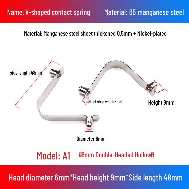 V-Shaped Spring Clip Buckle for Telescopic Tube and Tent Stroller Positioning
