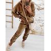 Velvet Material Women 2 Piece Set Casual Sport Outfits Tracksuit Hoodies Sweatshirt+Pants Spring Sportswear Running Sets