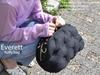 Everett 2-Way Shoulder Bag with Fluffy Bonding, Women's 17592BK. This Lightweight Nylon Cushion Bag Can Be Worn As a Shoulder Bag, Handbag, or