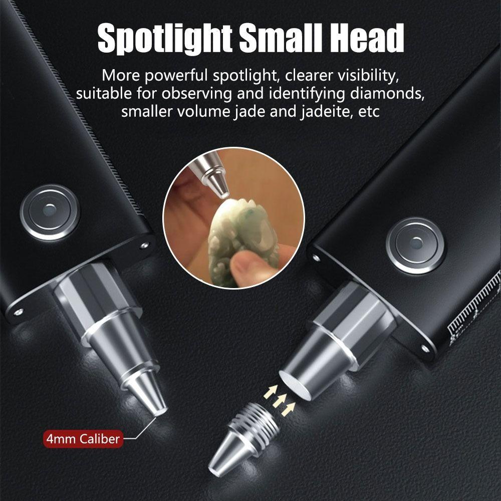 Waterproof Light Source Flashlight 4 Light Sources Identification Light Ultraviolet Torch  Carved