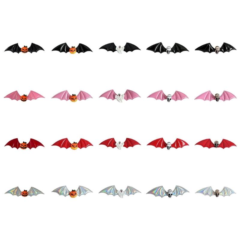 1PC Friendly Bat Shaped Hairpin For Gothic Fashion Dark Theme Parties Comfortable Costume Accessories