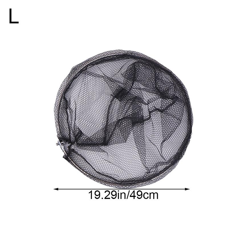 Nylon Fishing Nets Head Fishing Tackle Collapsible Detachable Handle Rhombus Mesh Hole Depth Folding Dip Net Durable Dip Net