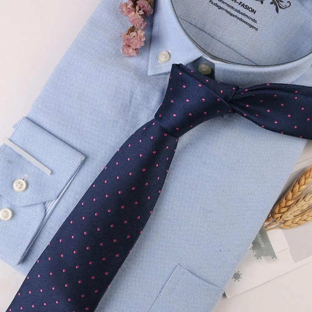 Adjustable Jacquard Floral Tie Soft Striped Knitted Tie  Suit Accessories