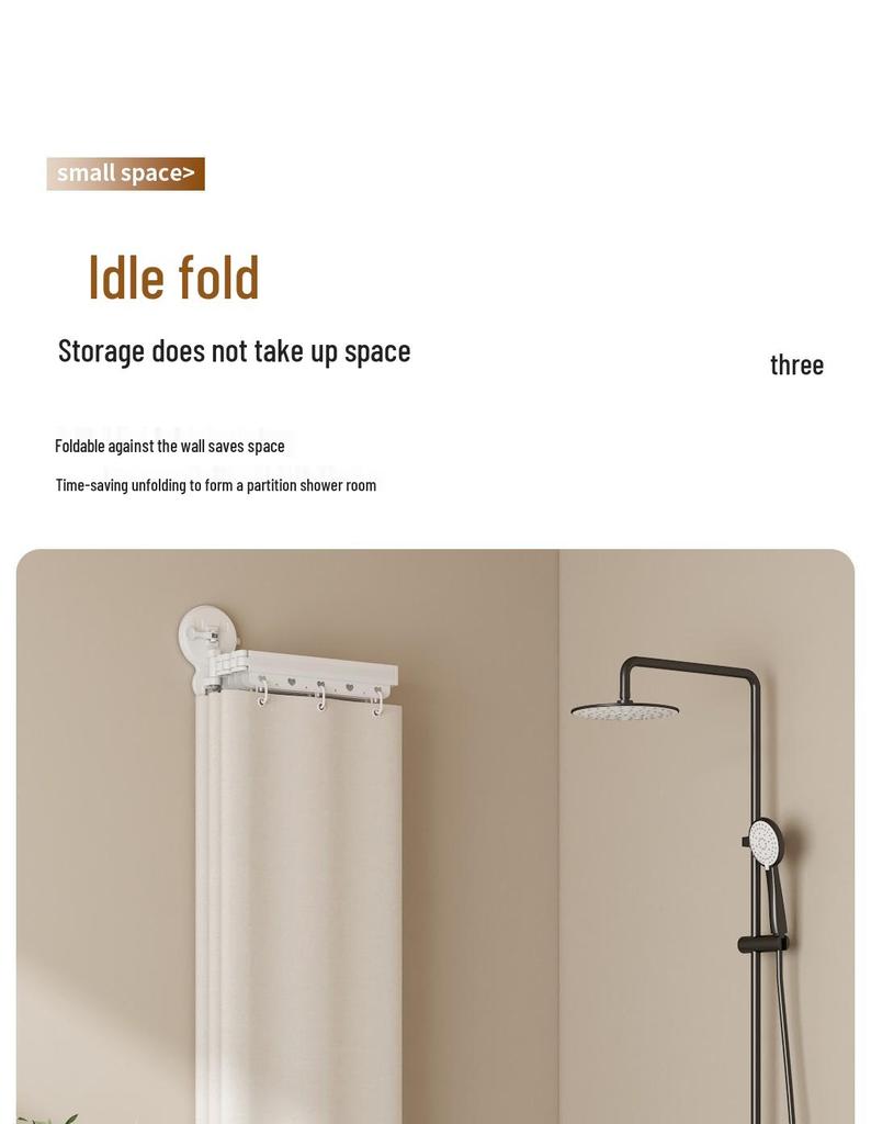 Retractable Shower and Clothes Drying Rod with Suction Cup Attachment