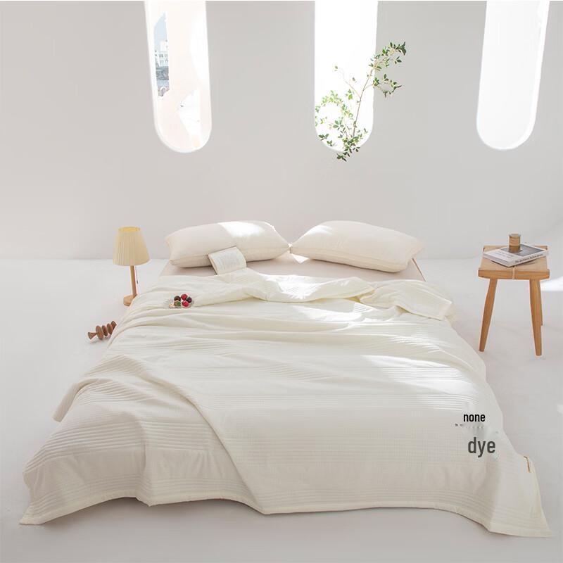 Yalou Waffle Undyed Summer Quilt 1.5*2.0m жемчужина белый