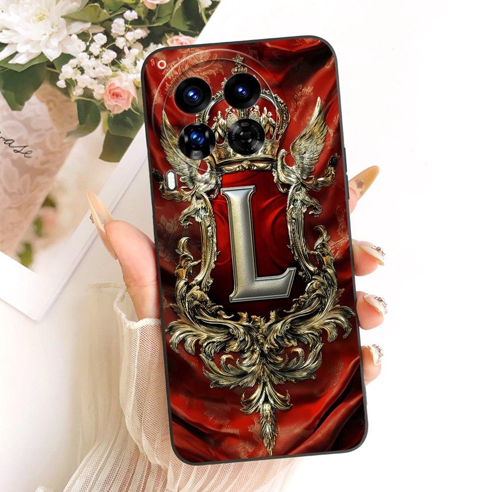 For Tecno Camon 30Premier CL9 Phone Case For Techno Camon 30 Premier Cover Luxury A-Z Letters 2D Painted Silicone Casing