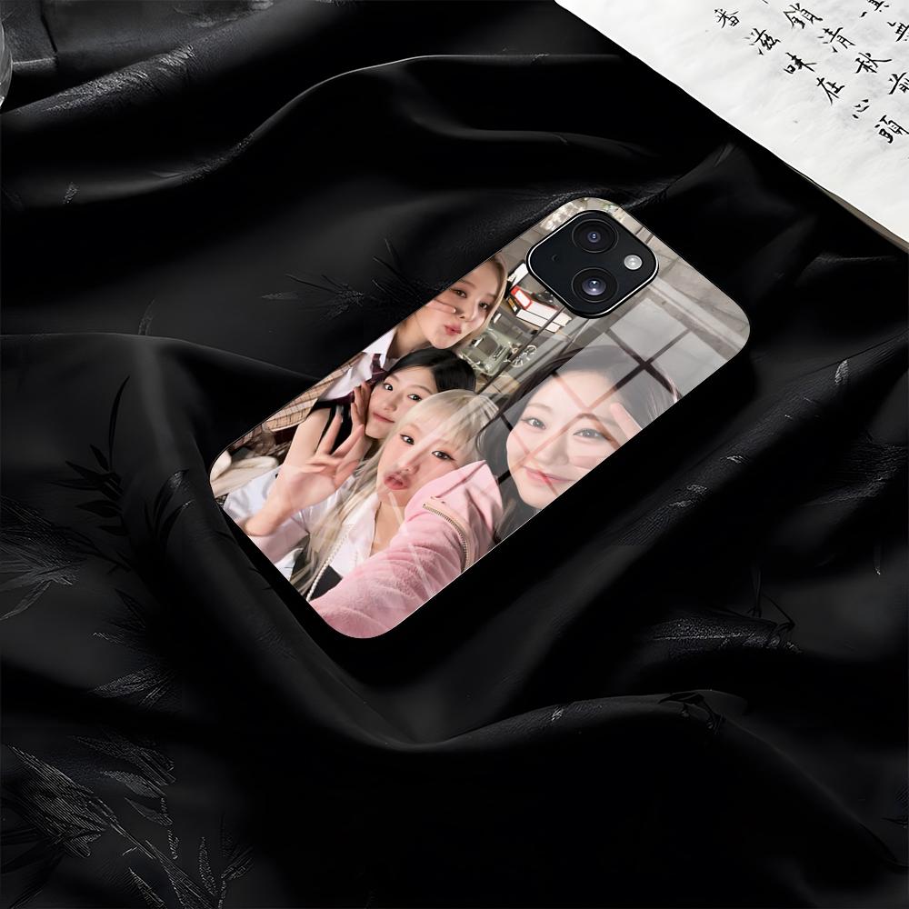 Kpop Girl Group Kiss Of Life Phone Case For IPhone 17 Pro Max 16 15 14 Pro Max 13 11 Plus Glass Cover
