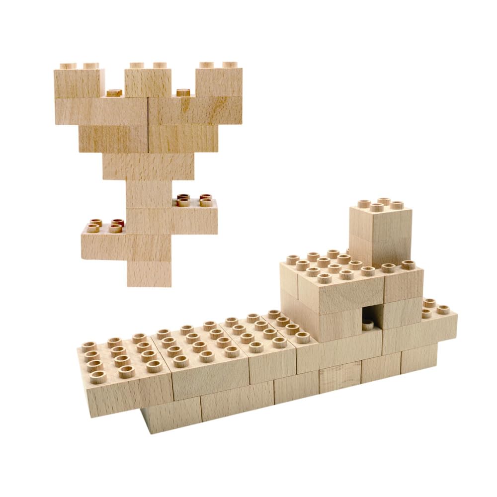 TIMBLO Jumbo 26 Wooden Blocks Meets