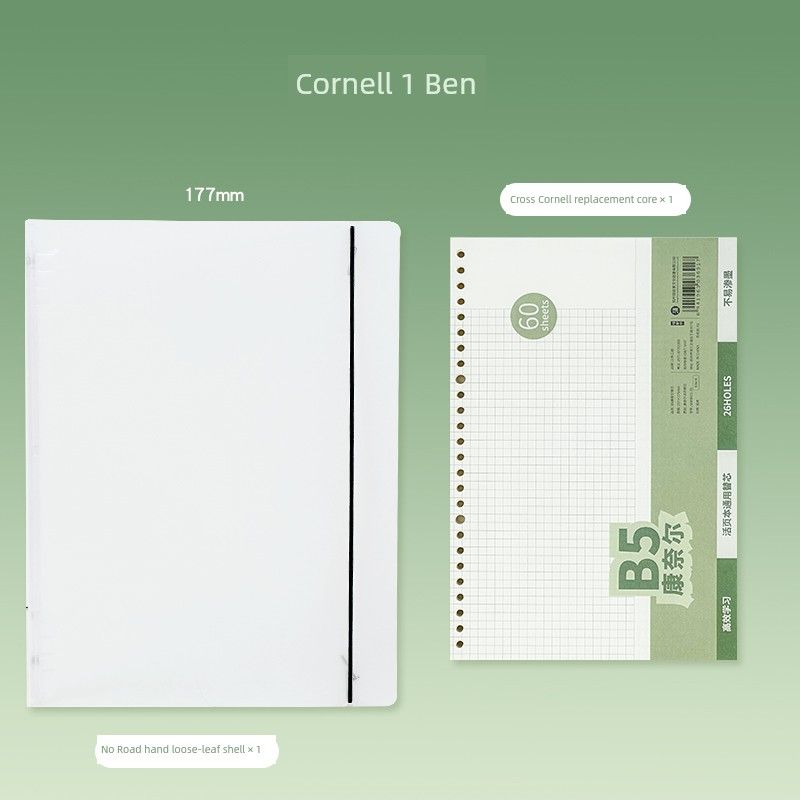 

Горизонтальная версия Перекидной B5 Недатированный Блокнот на спирали Горизонтальная линия Сменные листы Mind Map Отрывной блокнот K Cornell 1 Ben
