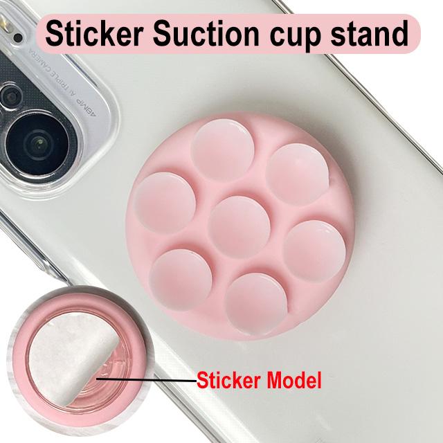 Grippopso Silicone Suction Cup Wall Stand Cellphone Holder Mount Tok Socket Suction Mobile Phone Case Holder Phone Accessorie