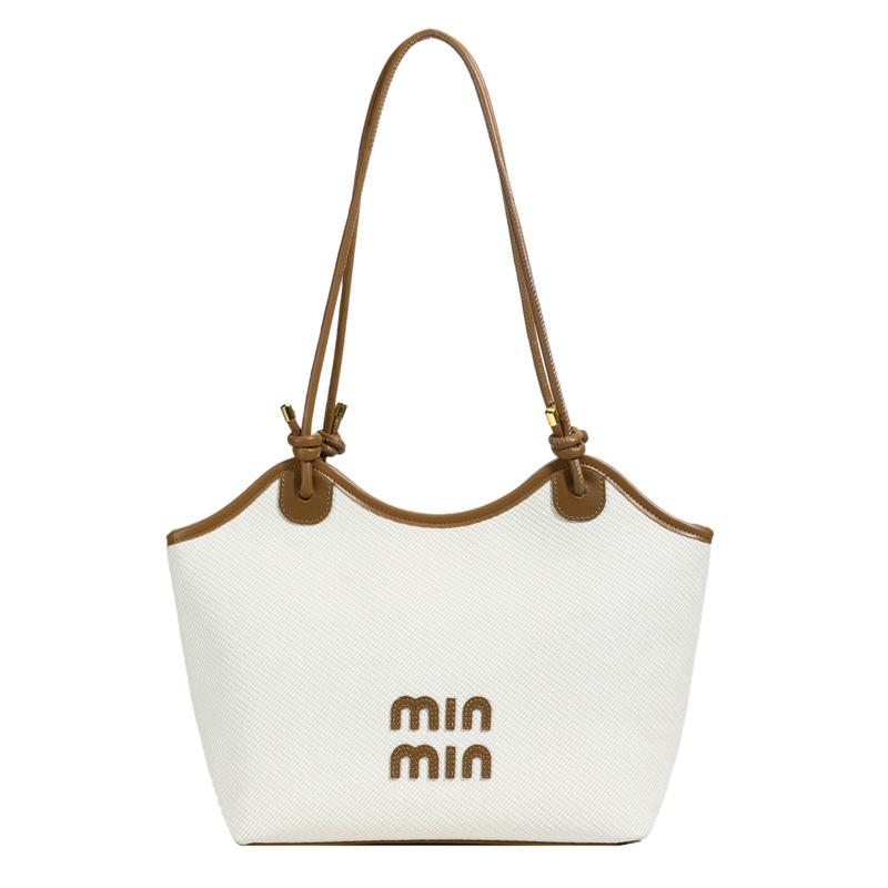 Neue modische Tragetasche mit großem Fassungsvermögen Damen Kontrastfarbene Schulter-Unterarmtasche