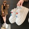 Premium Thick-soled Muffin Little White Shoes Women's Heightening Board Shoes New Spring and Autumn Casual Sports Shoes