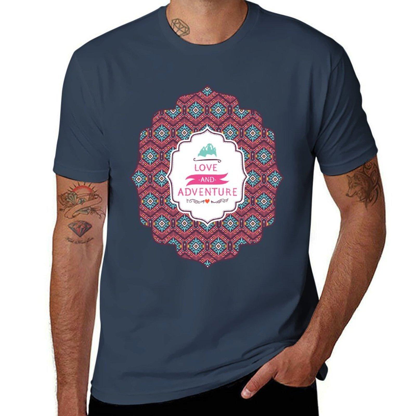 Aztec Geometric Seamless Colorful Pattern Tshirt Plus Size All Match Tee Shirt S