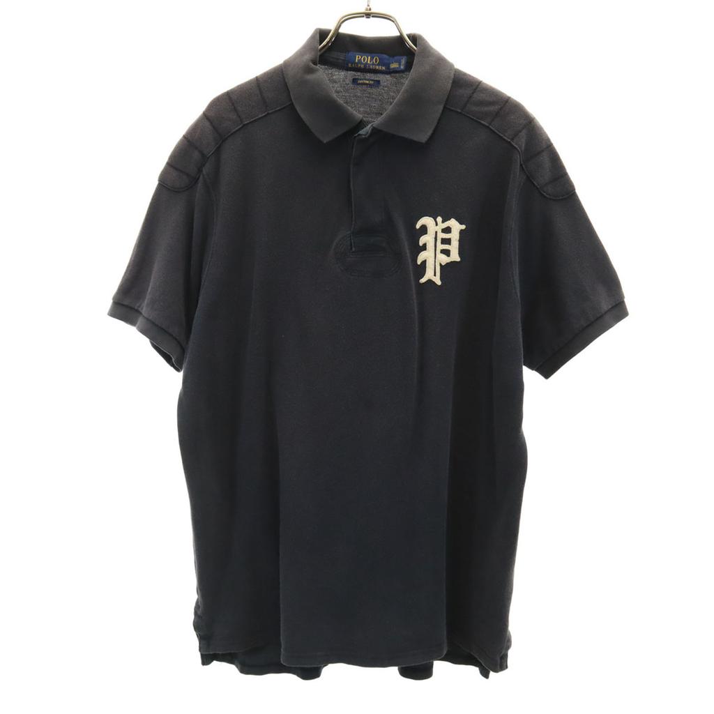 POLO RALPH LAUREN Short sleeve Lager shirt L Black Men's Used