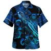 Vintage Summer 3D Polynesian Tuvalu Emblem Printed Shirts Tuvalu Flag Graphic Short Shirts Men Fashion Streetwear Shirts Blouses