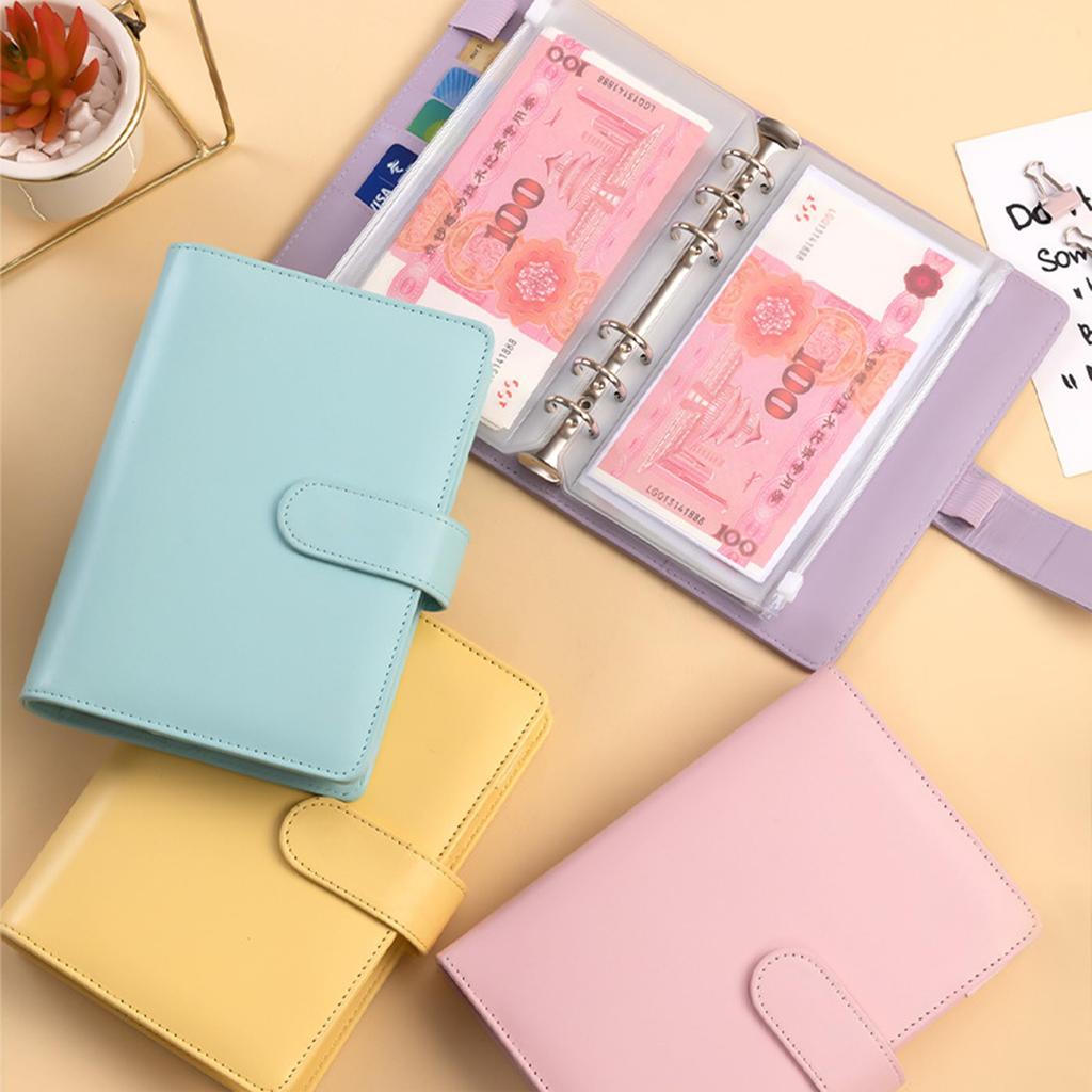 Seraphelix Household Management Pouch A6 Binder 6 Holes Labeled File 12 Pockets Storage Budget Management Tool Perfect for Money Management Business