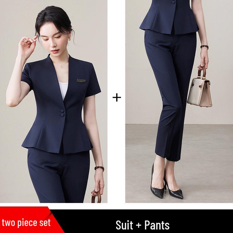 High-End Women's Suit Set for Hotel Lobby Manager or Jewelry Store Sales