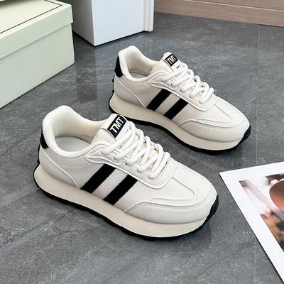 Vintage Damen Freizeitschuhe Damen Klassische Sneaker Schnürschuhe Flats