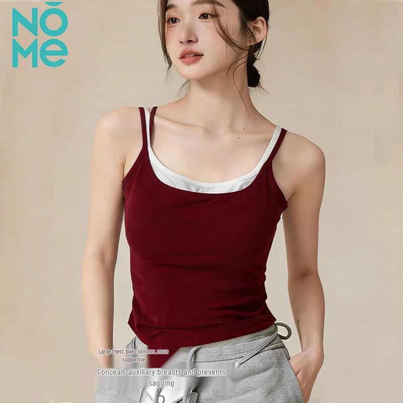 NOMe Women s Color-Block Padded Layered Camisole Tank Top XL