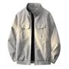 2026 Men's Casual High-End PU Leather Jacket - Hong Kong Style, Loose Fit, Lapel Design for Spring/Autumn