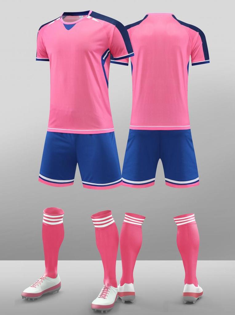 Football Jersey Set Men'S And Women'S Jerseys Summer Breathable Fast-Drying Adult Football Training Jerseys Competition Jerseys Children'S Jerseys