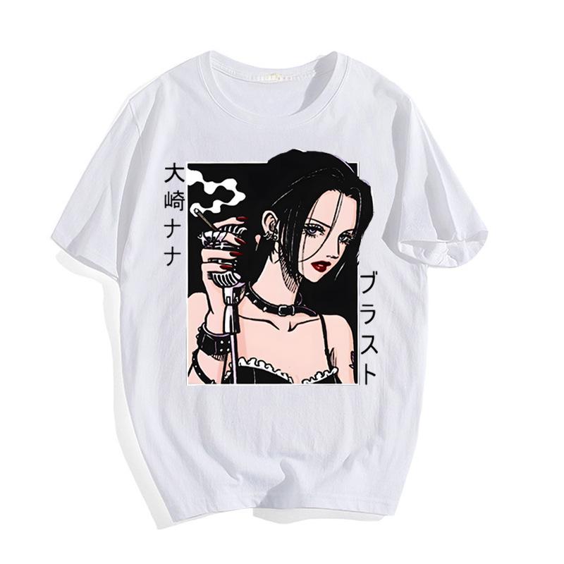 Classic Smoke Osaki Nana Classic Japanese Anime Retro Rock Style Anime T-Shirt Cotton Graphic Tee Unisex Unisex Summer Streetwear