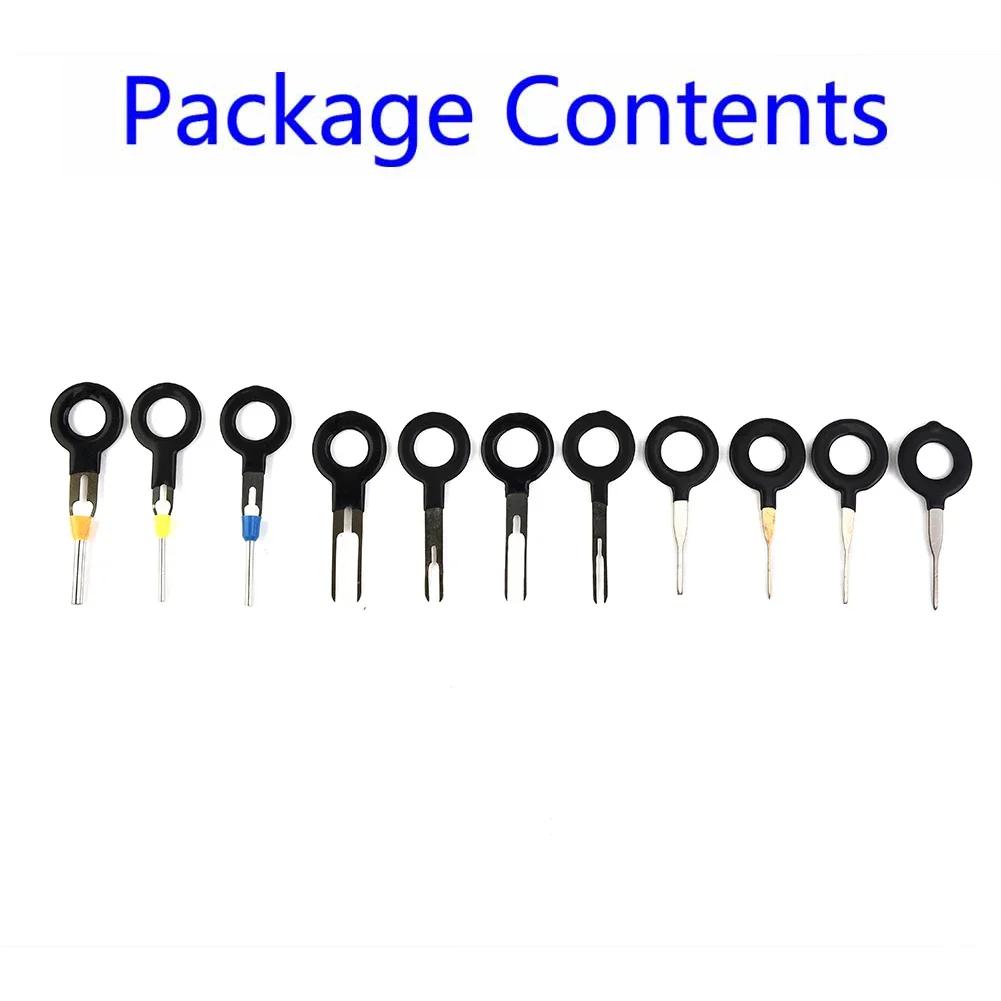 11Pcs Car Wire Terminal Removal Tool Crimp Connector Extractor Release Pin Kit Terminal Plug Repair Set