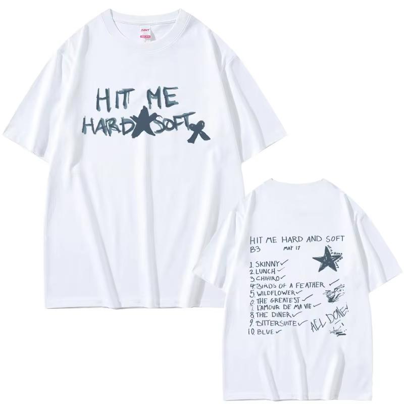 

Hit Me Hard and Soft Tour 2024 T Shirts Men Women Hip Hop Fashion Loose T-shirts Male Casual Oversized Tshirt Men s Streetwea... S разноцветный
