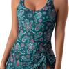 Bikini Women's Skirt Sexy Slim Digital Printing Split Swimsuit Bikini European and American Swimsuit