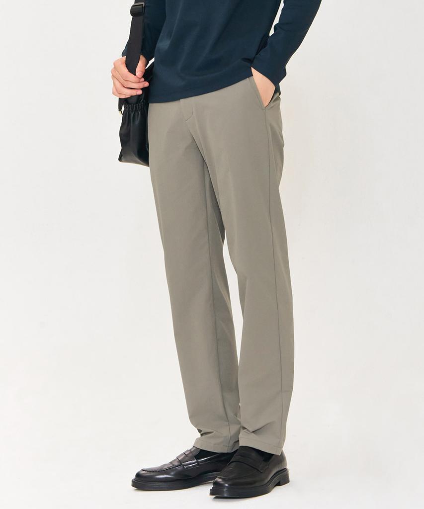 CHASECULT Men'S Stretch Tapered Slacks - Khaki
