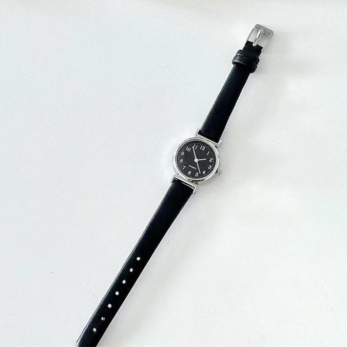 Ladies' Elegant College Style Quartz Watch with Small Dial