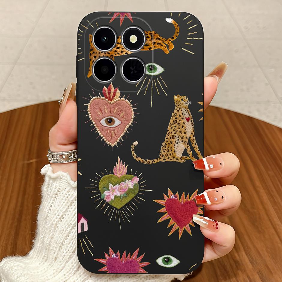 For Honor X6C X6B X6D X7D X7C Case Brilliant Flower Vintage Dyeing Anti-drop Simplicity Matte Shell For HonorX6C honorx7d Bumper