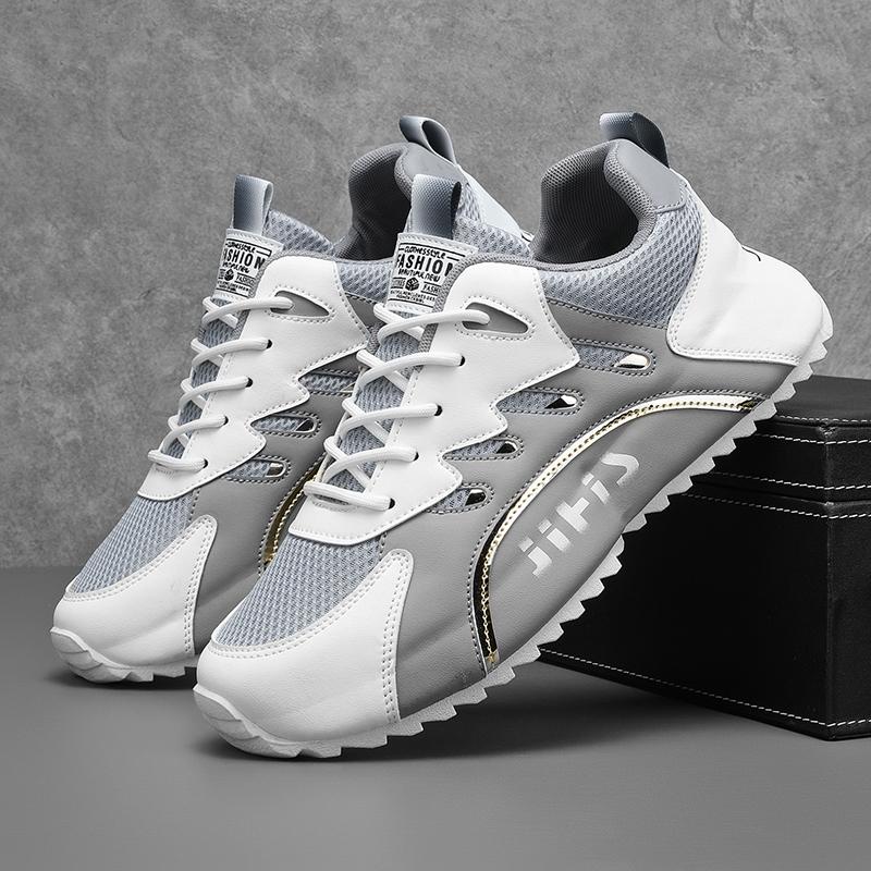 Mens Walking Shoes Breathable Mesh Comfort Wear-resistant Daily Commuting Outdoor Sports Leisure Sneakers for Man